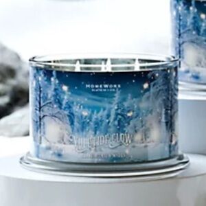 NEW HomeWorx by Slatkin + Co. Yuletide Glow Candle